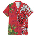 Personalised New Zealand Koru Pohutukawa Family Matching Summer Maxi Dress and Hawaiian Shirt Meri Kirihimete Aroha for Christmas - Aussie Hoodie
