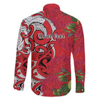 Personalised New Zealand Koru Pohutukawa Family Matching Summer Maxi Dress and Hawaiian Shirt Meri Kirihimete Aroha for Christmas - Aussie Hoodie