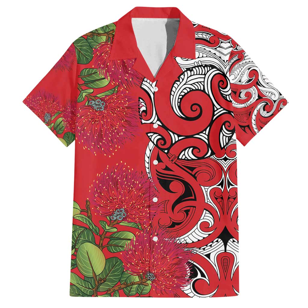 Personalised New Zealand Koru Pohutukawa Family Matching Tank Maxi Dress and Hawaiian Shirt Meri Kirihimete Aroha for Christmas - Aussie Hoodie