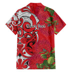 Personalised New Zealand Koru Pohutukawa Family Matching Tank Maxi Dress and Hawaiian Shirt Meri Kirihimete Aroha for Christmas - Aussie Hoodie