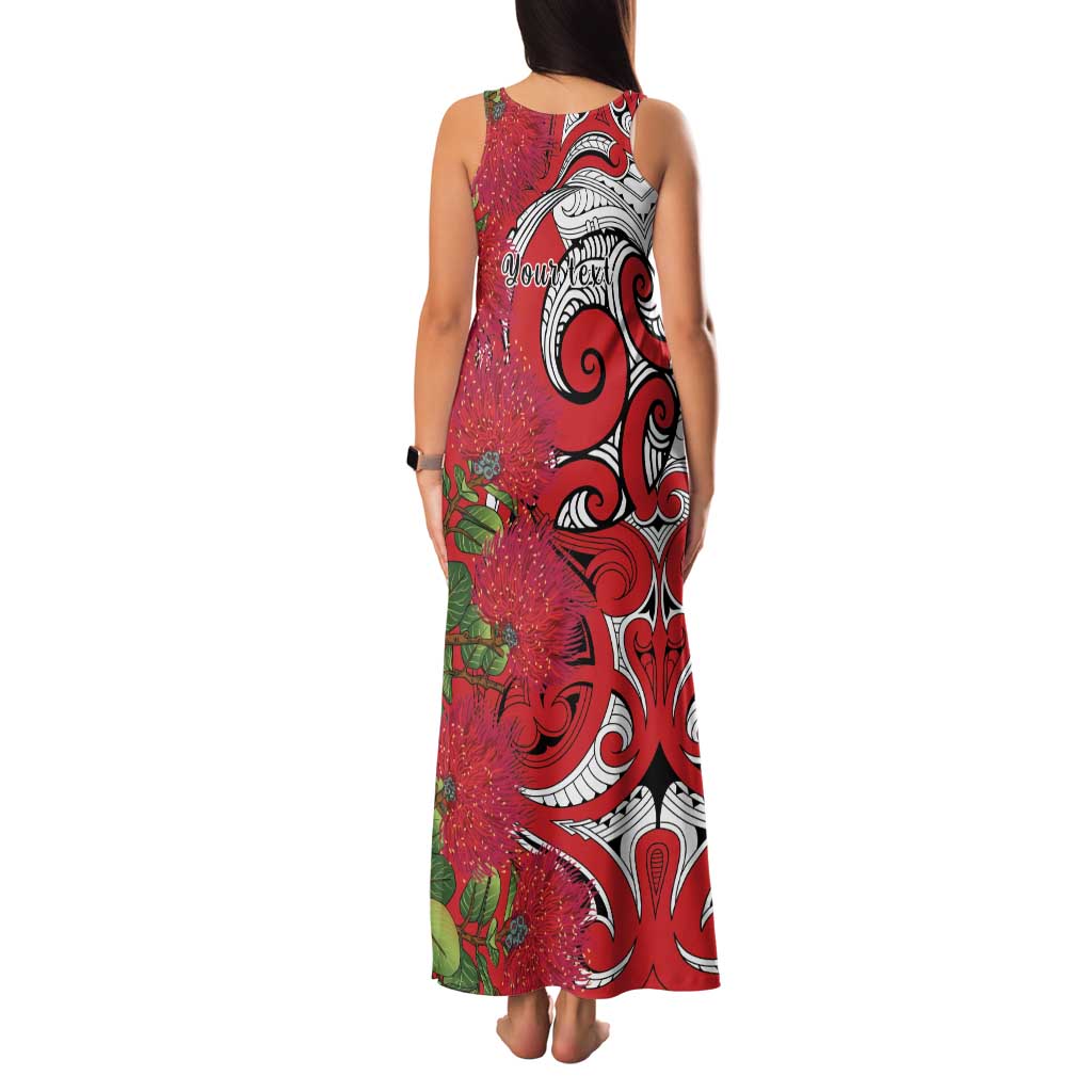 Personalised New Zealand Koru Pohutukawa Family Matching Tank Maxi Dress and Hawaiian Shirt Meri Kirihimete Aroha for Christmas - Aussie Hoodie
