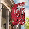Personalised New Zealand Koru Pohutukawa Garden Flag Meri Kirihimete Aroha for Christmas - Aussie Hoodie