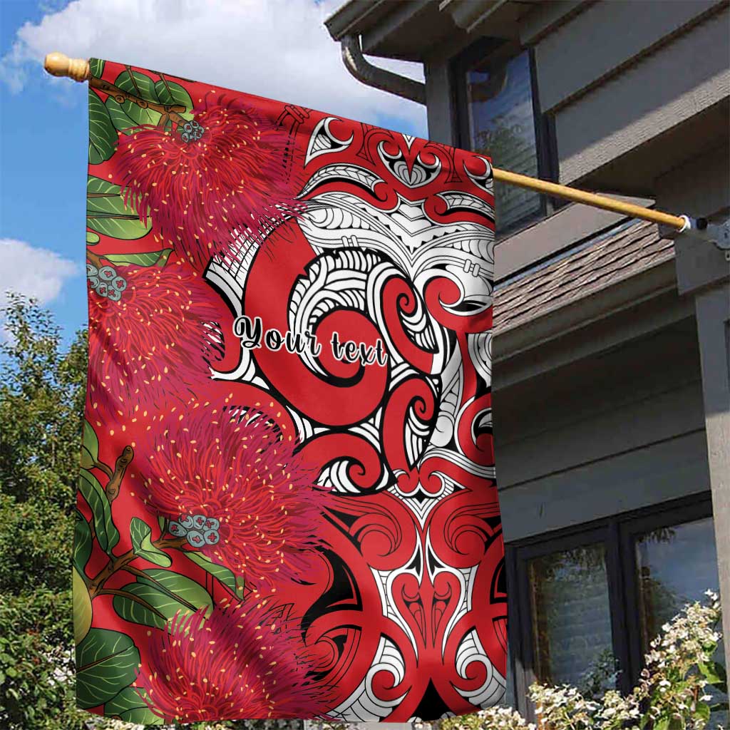 Personalised New Zealand Koru Pohutukawa Garden Flag Meri Kirihimete Aroha for Christmas - Aussie Hoodie