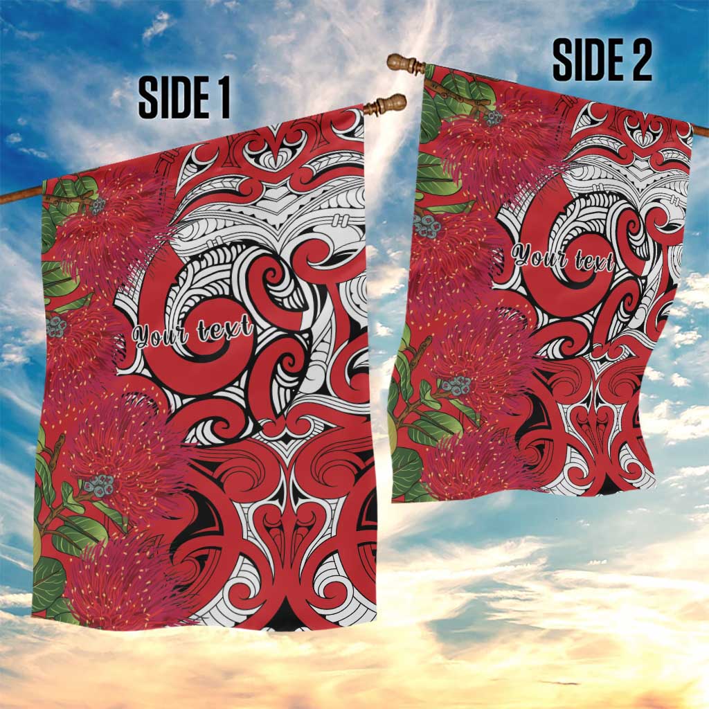 Personalised New Zealand Koru Pohutukawa Garden Flag Meri Kirihimete Aroha for Christmas - Aussie Hoodie
