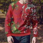 Personalised New Zealand Koru Pohutukawa Ugly Christmas Sweater Meri Kirihimete Aroha for Christmas - Aussie Hoodie