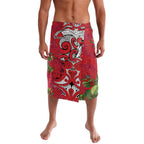 Personalised New Zealand Koru Pohutukawa Lavalava Meri Kirihimete Aroha for Christmas - Aussie Hoodie