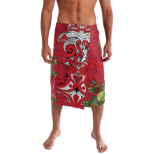 Personalised New Zealand Koru Pohutukawa Lavalava Meri Kirihimete Aroha for Christmas - Aussie Hoodie