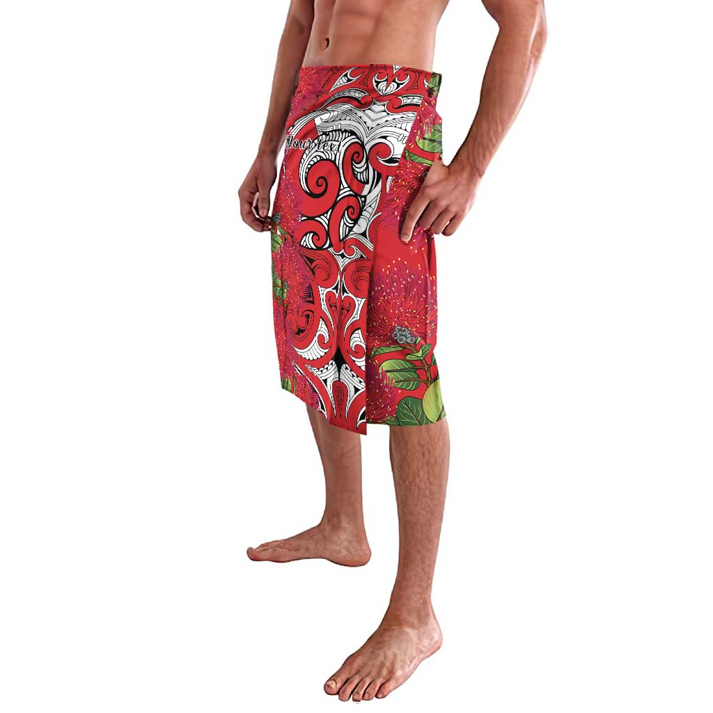 Personalised New Zealand Koru Pohutukawa Lavalava Meri Kirihimete Aroha for Christmas - Aussie Hoodie