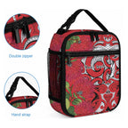 Personalised New Zealand Koru Pohutukawa Lunch Bag Meri Kirihimete Aroha for Christmas
