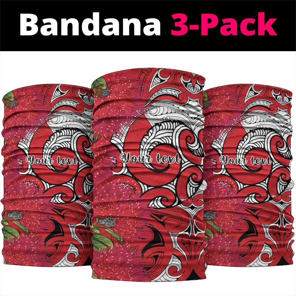Personalised New Zealand Koru Pohutukawa Neck Gaiter Meri Kirihimete Aroha for Christmas - Aussie Hoodie
