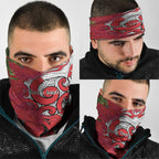 Personalised New Zealand Koru Pohutukawa Neck Gaiter Meri Kirihimete Aroha for Christmas - Aussie Hoodie