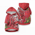 Personalised New Zealand Koru Pohutukawa Pet Hoodie Meri Kirihimete Aroha for Christmas