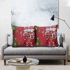 Personalised New Zealand Koru Pohutukawa Pillow Cover Meri Kirihimete Aroha for Christmas - Aussie Hoodie