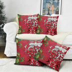 Personalised New Zealand Koru Pohutukawa Pillow Cover Meri Kirihimete Aroha for Christmas - Aussie Hoodie