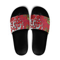 Personalised New Zealand Koru Pohutukawa Slide Sandals Meri Kirihimete Aroha for Christmas - Aussie Hoodie
