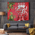 Personalised New Zealand Koru Pohutukawa Tapestry Meri Kirihimete Aroha for Christmas - Aussie Hoodie