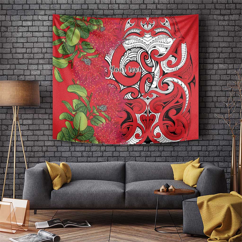 Personalised New Zealand Koru Pohutukawa Tapestry Meri Kirihimete Aroha for Christmas - Aussie Hoodie