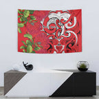 Personalised New Zealand Koru Pohutukawa Tapestry Meri Kirihimete Aroha for Christmas - Aussie Hoodie