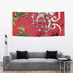 Personalised New Zealand Koru Pohutukawa Tapestry Meri Kirihimete Aroha for Christmas - Aussie Hoodie