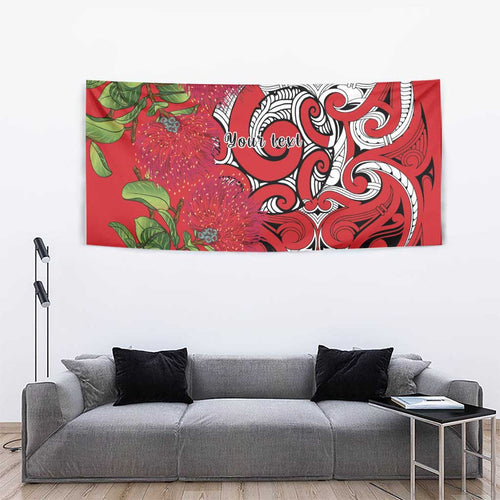 Personalised New Zealand Koru Pohutukawa Tapestry Meri Kirihimete Aroha for Christmas - Aussie Hoodie
