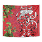 Personalised New Zealand Koru Pohutukawa Tapestry Meri Kirihimete Aroha for Christmas - Aussie Hoodie