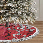 Personalised New Zealand Koru Pohutukawa Tree Skirt Meri Kirihimete Aroha for Christmas - Aussie Hoodie