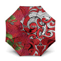 Personalised New Zealand Koru Pohutukawa Umbrella Meri Kirihimete Aroha for Christmas - Aussie Hoodie