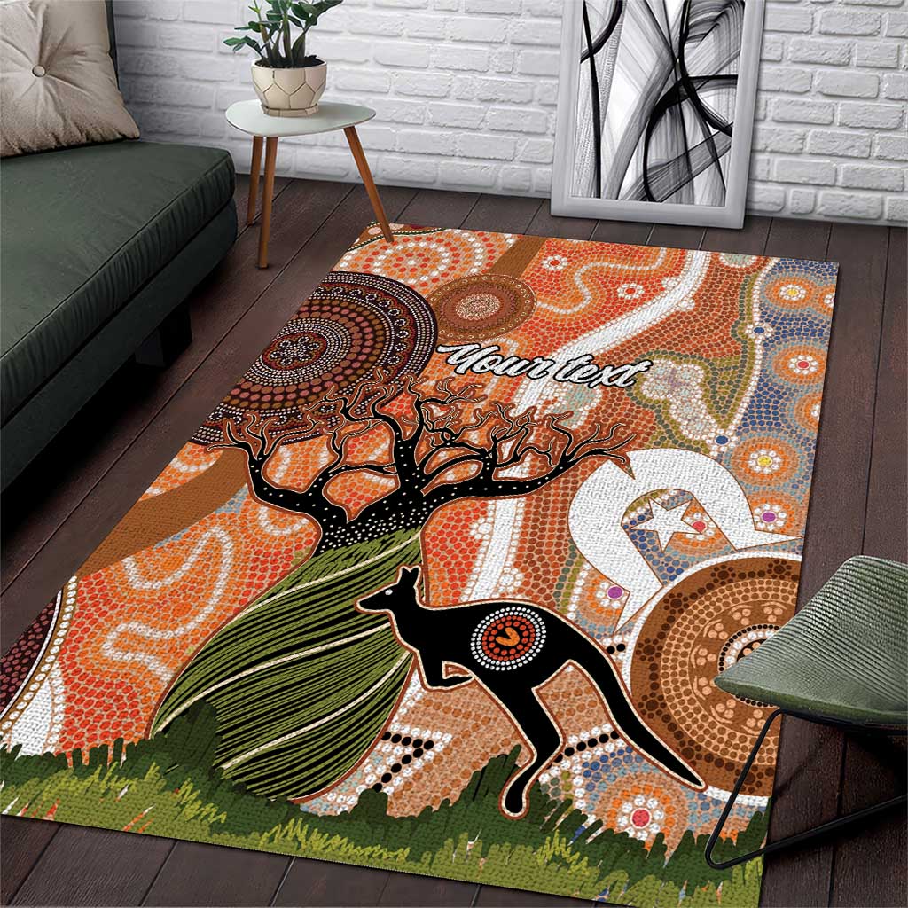 Aboriginal-Islanders NAIDOC Week Personalised Area Rug Aboriginal Indigenous Art