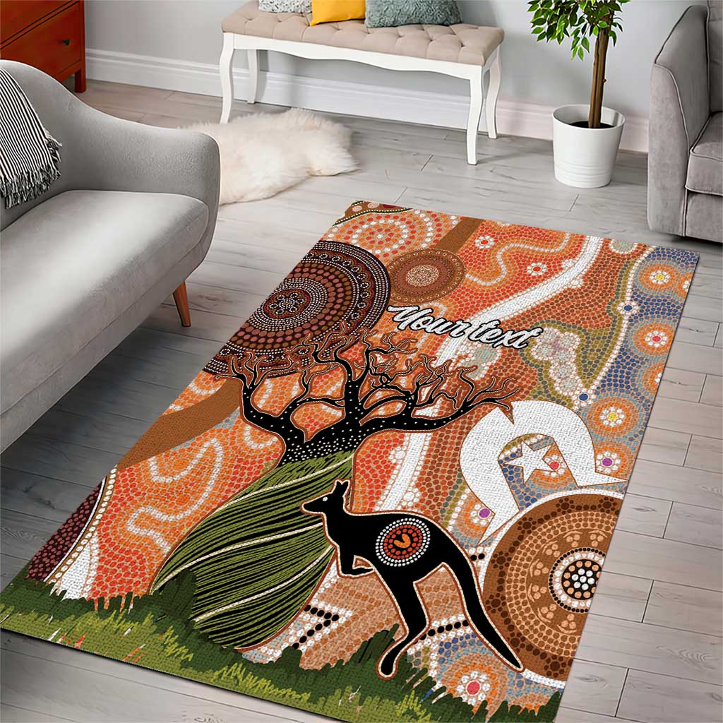 Aboriginal-Islanders NAIDOC Week Personalised Area Rug Aboriginal Indigenous Art