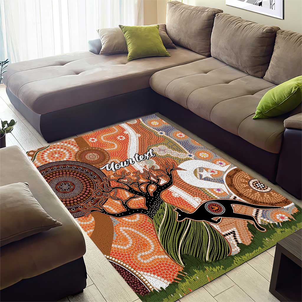 Aboriginal-Islanders NAIDOC Week Personalised Area Rug Aboriginal Indigenous Art