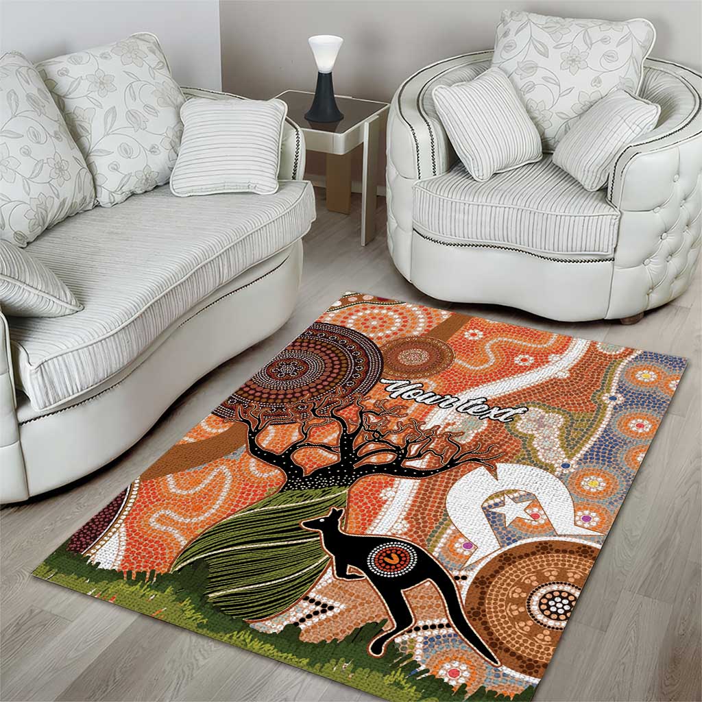 Aboriginal-Islanders NAIDOC Week Personalised Area Rug Aboriginal Indigenous Art