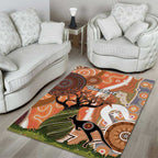 Aboriginal-Islanders NAIDOC Week Personalised Area Rug Aboriginal Indigenous Art