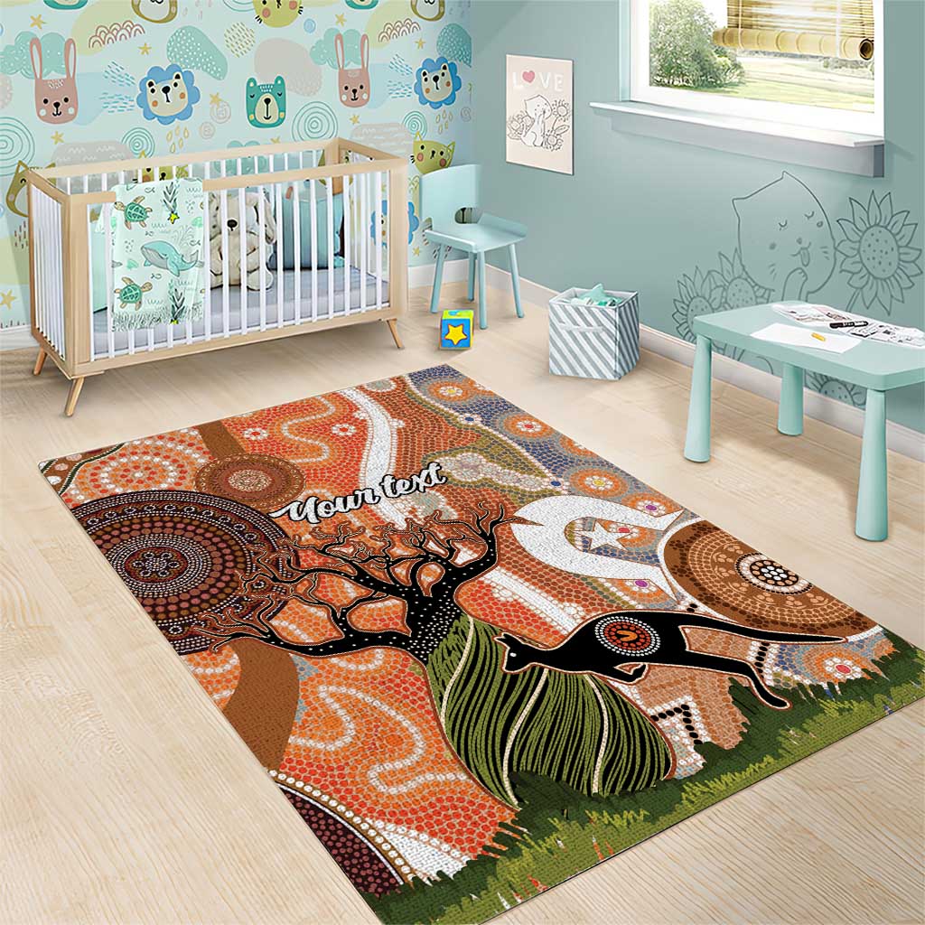 Aboriginal-Islanders NAIDOC Week Personalised Area Rug Aboriginal Indigenous Art