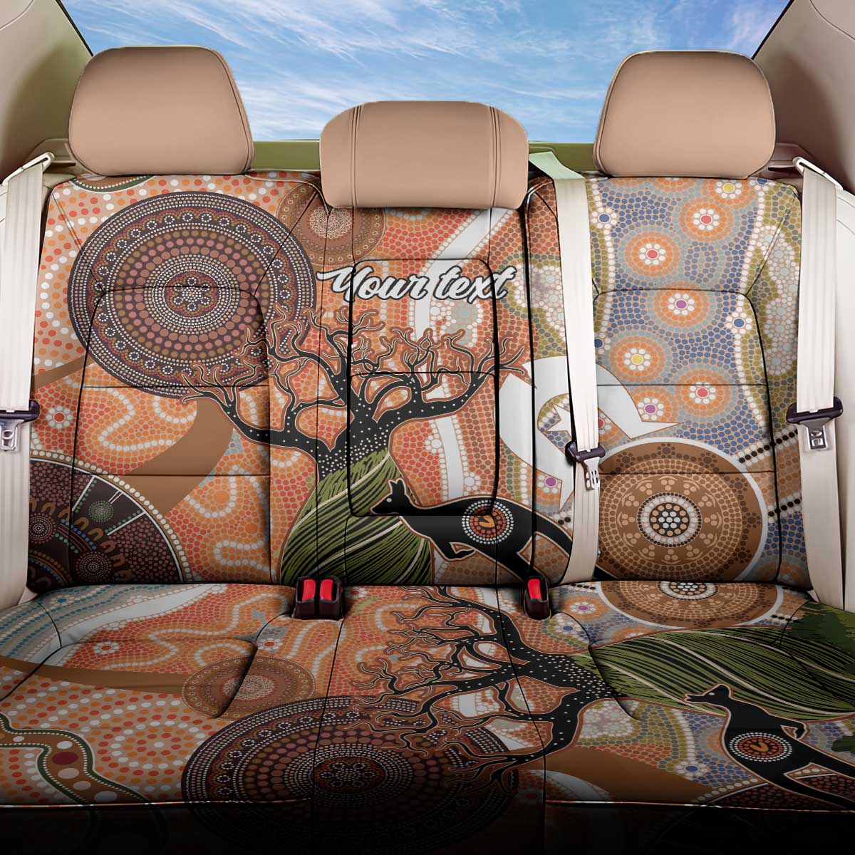 Aboriginal-Islanders NAIDOC Week Personalised Back Car Seat Cover Aboriginal Indigenous Art