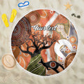 Aboriginal-Islanders NAIDOC Week Personalised Beach Blanket Aboriginal Indigenous Art