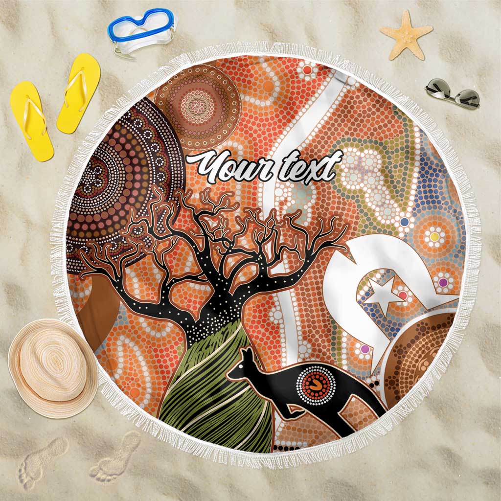 Aboriginal-Islanders NAIDOC Week Personalised Beach Blanket Aboriginal Indigenous Art