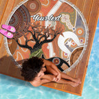 Aboriginal-Islanders NAIDOC Week Personalised Beach Blanket Aboriginal Indigenous Art