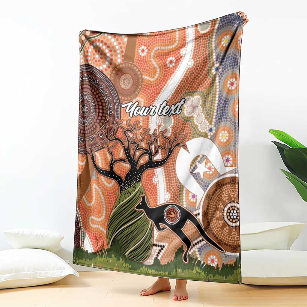 Aboriginal-Islanders NAIDOC Week Personalised Blanket Aboriginal Indigenous Art
