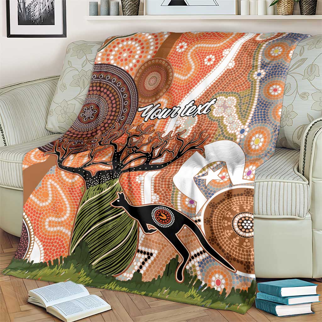 Aboriginal-Islanders NAIDOC Week Personalised Blanket Aboriginal Indigenous Art
