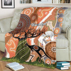 Aboriginal-Islanders NAIDOC Week Personalised Blanket Aboriginal Indigenous Art