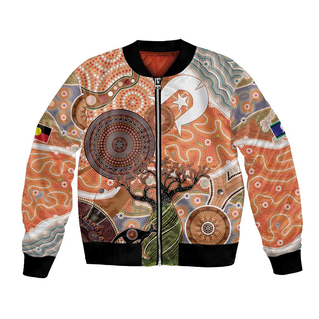 Aboriginal-Islanders NAIDOC Week Personalised Bomber Jacket Aboriginal Indigenous Art