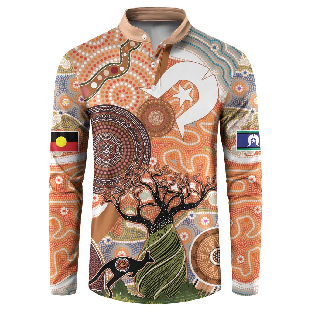 Aboriginal-Islanders NAIDOC Week Personalised Button Sweatshirt Aboriginal Indigenous Art