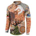 Aboriginal-Islanders NAIDOC Week Personalised Button Sweatshirt Aboriginal Indigenous Art