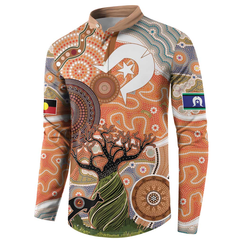 Aboriginal-Islanders NAIDOC Week Personalised Button Sweatshirt Aboriginal Indigenous Art