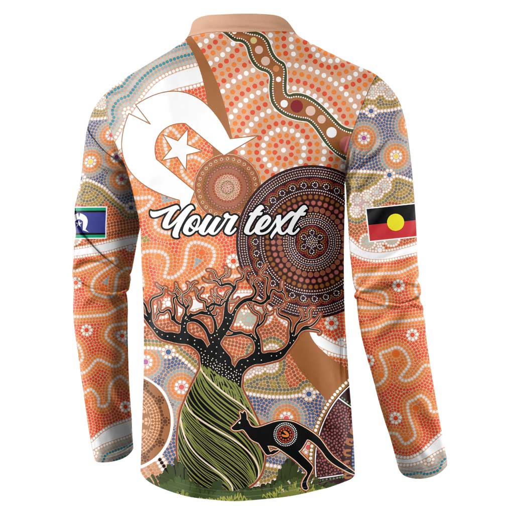 Aboriginal-Islanders NAIDOC Week Personalised Button Sweatshirt Aboriginal Indigenous Art