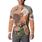 Aboriginal-Islanders NAIDOC Week Personalised Button Sweatshirt Aboriginal Indigenous Art
