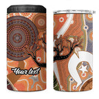 Aboriginal-Islanders NAIDOC Week Personalised 4 in 1 Can Cooler Tumbler Aboriginal Indigenous Art