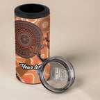 Aboriginal-Islanders NAIDOC Week Personalised 4 in 1 Can Cooler Tumbler Aboriginal Indigenous Art
