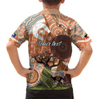 Aboriginal-Islanders NAIDOC Week Personalised Family Matching Long Sleeve Bodycon Dress and Hawaiian Shirt Aboriginal Indigenous Art