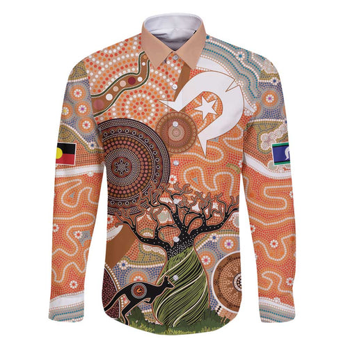 Aboriginal-Islanders NAIDOC Week Personalised Family Matching Summer Maxi Dress and Hawaiian Shirt Aboriginal Indigenous Art